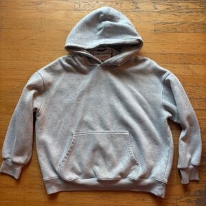 Gray Men's Oversized Heavyweight Box Fit Hoodie